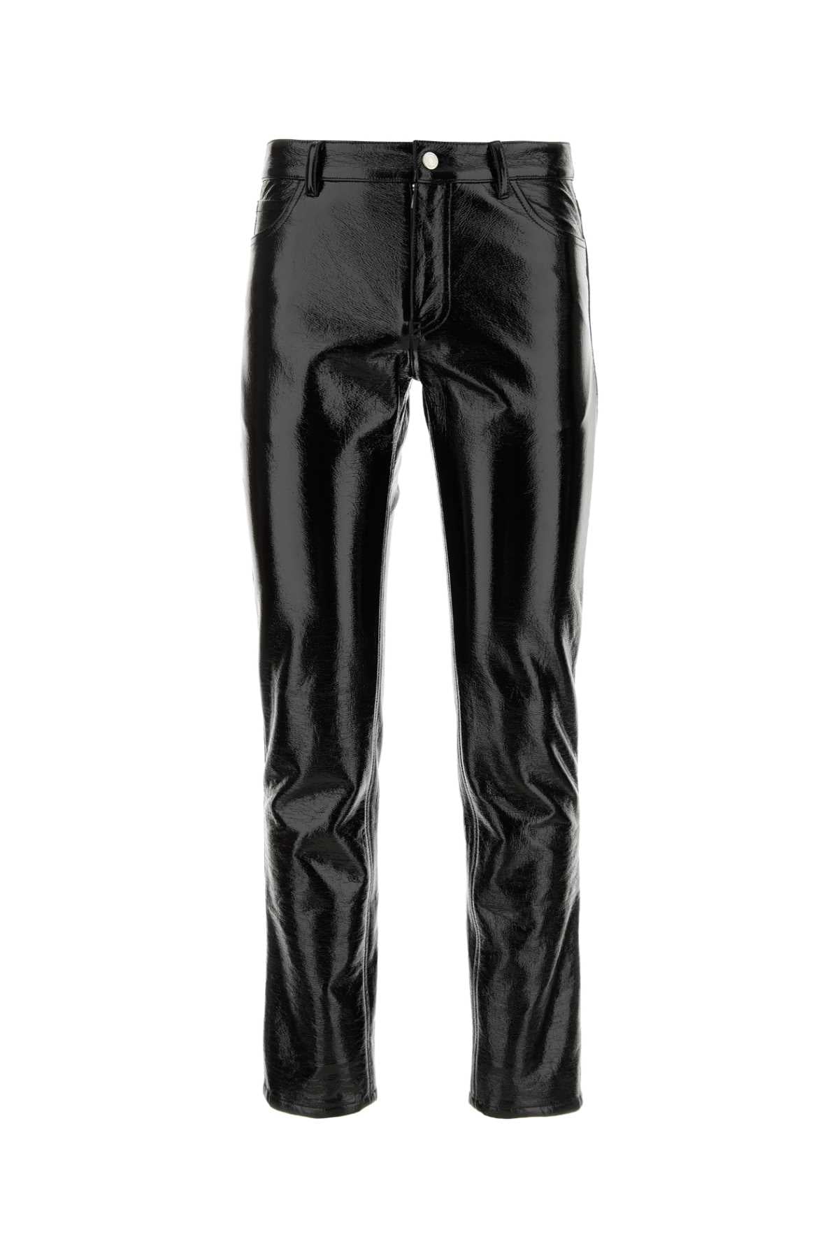 Courreges Vinyl Trousers — Black