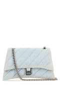 Balenciaga Quilted Fabric Shoulder Bag — Blue