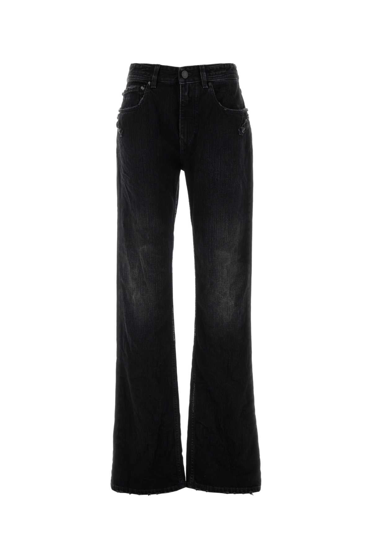 Balenciaga City Straight Jeans — Black