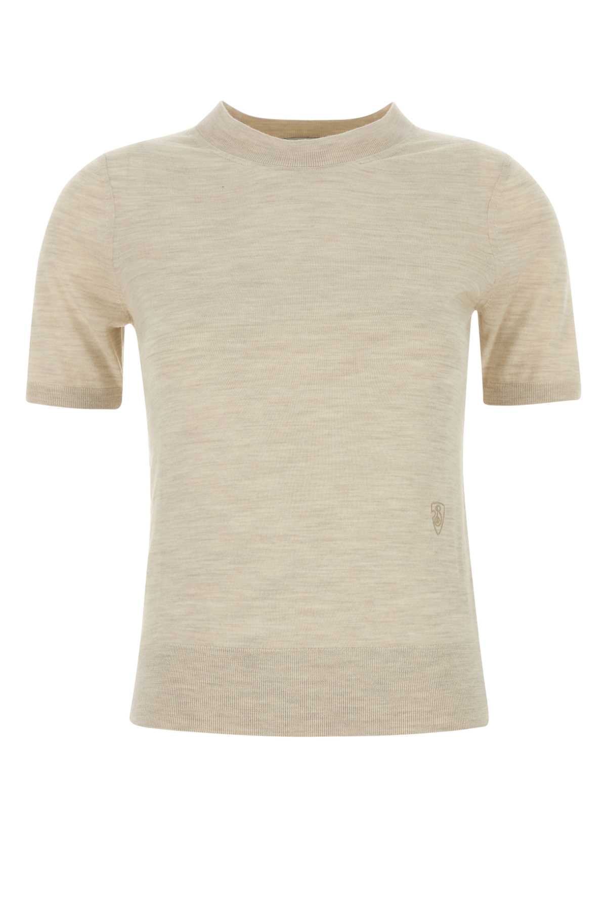 Burberry Wool T-Shirt — Beige