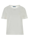 Camiseta Prada de punto de algodón — Blanco