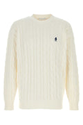 Prada Cable-Knit Cotton Sweater — White