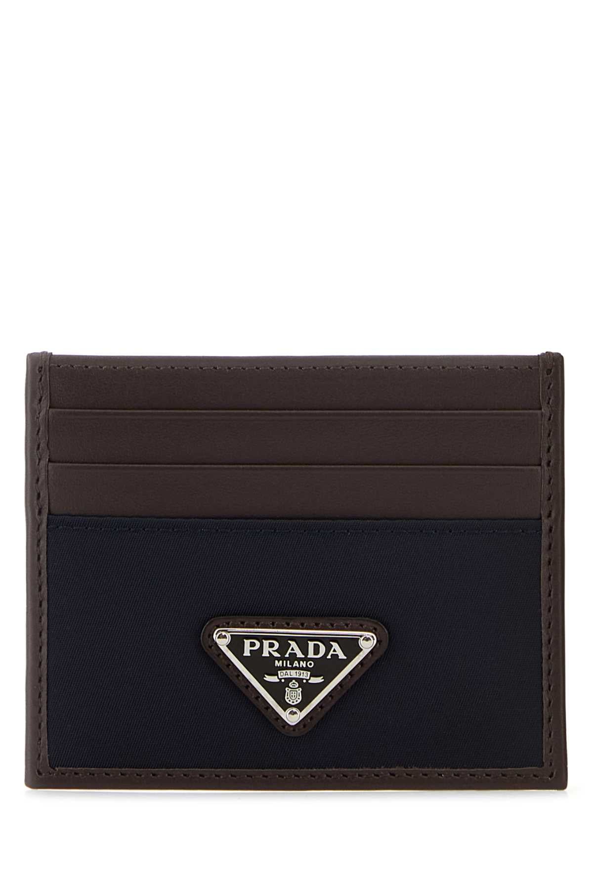 Prada Milano Card Case — Brown