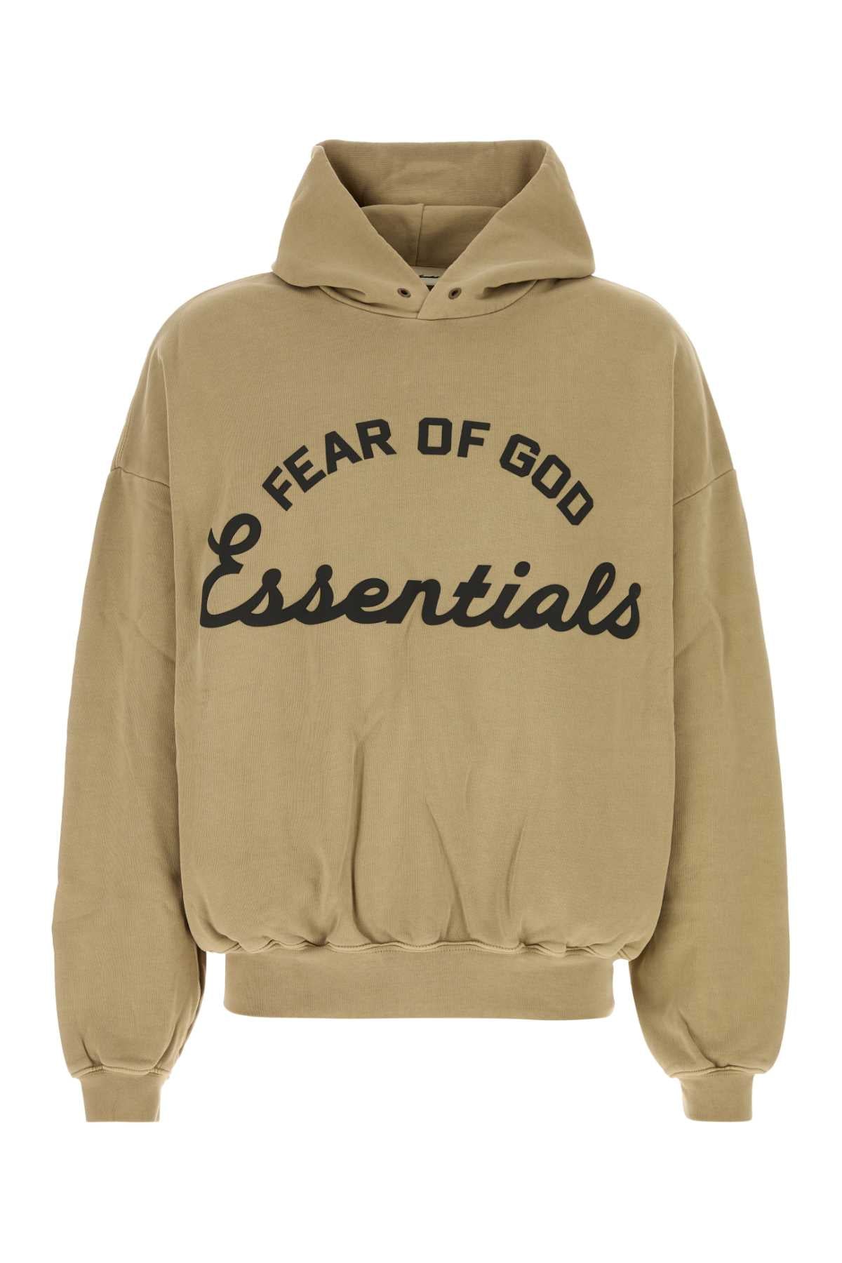 Fear Of God Essential Hoodie Hoodie — Beige