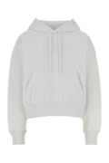 Sudadera con capucha extragrande de algodón Gucci — Blanca