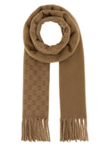 Gucci Logo Scarf — Beige