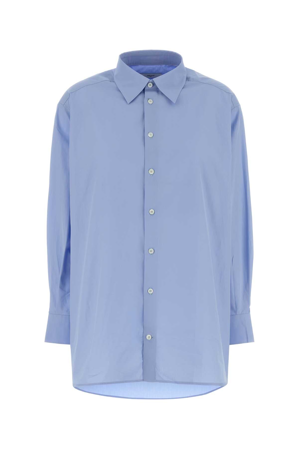 Oriane Boyfriend Shirt — Blue