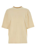 Burberry Oversized Terry Cotton T-Shirt — Beige