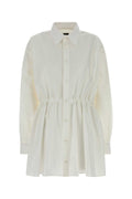 Balenciaga Hourglass Shirt Dress — White