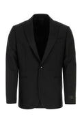 Versace Wool Blend Blazer — Black