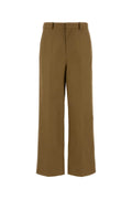 Balenciaga Cotton Trousers — Camel
