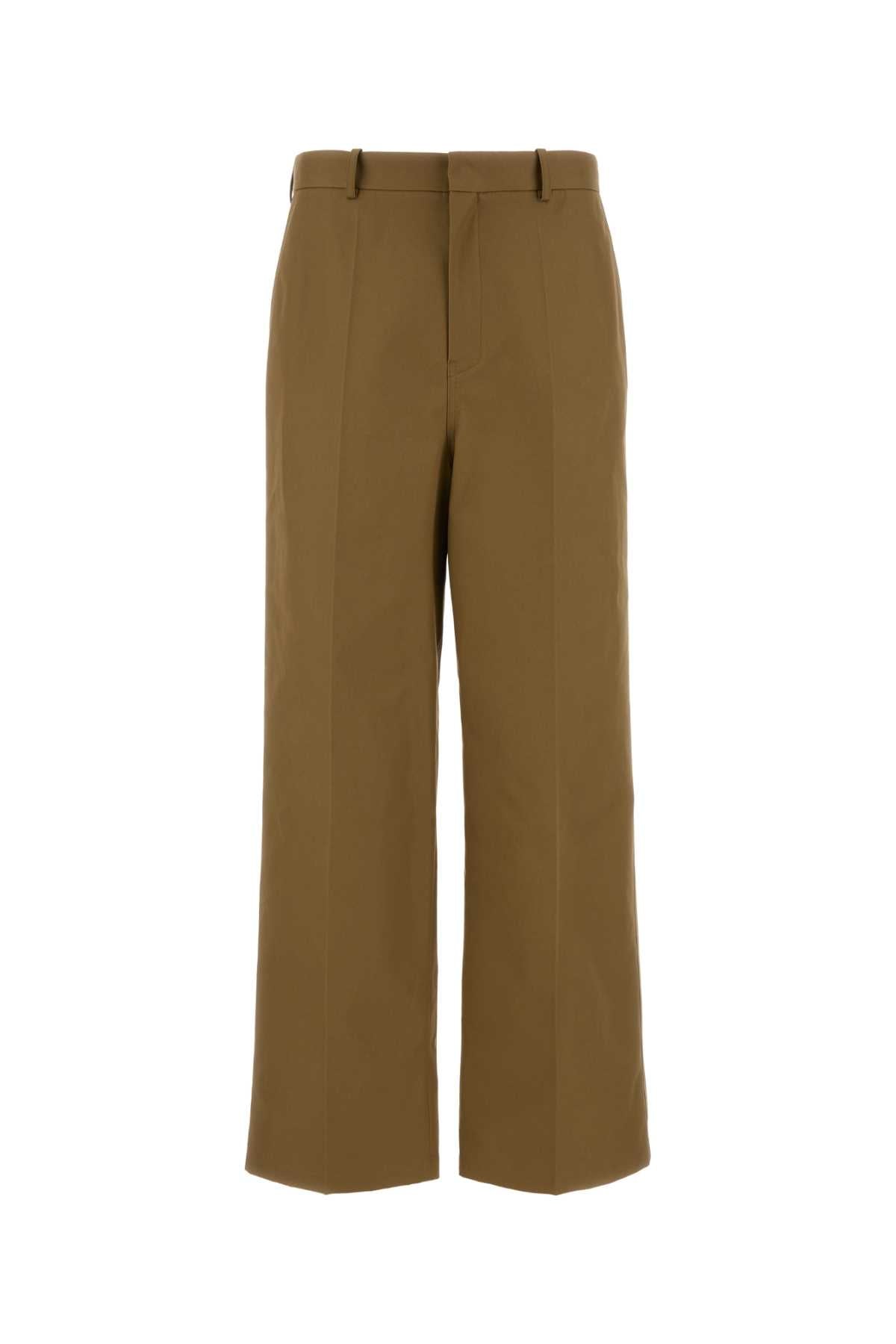 Balenciaga Cotton Trousers — Camel