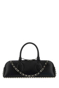 Valentino Garavani Rockstud-Studded Leather Shoulder Bag — Black