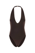 Zimmermann Viscose-Elastane Bodysuit — Brown