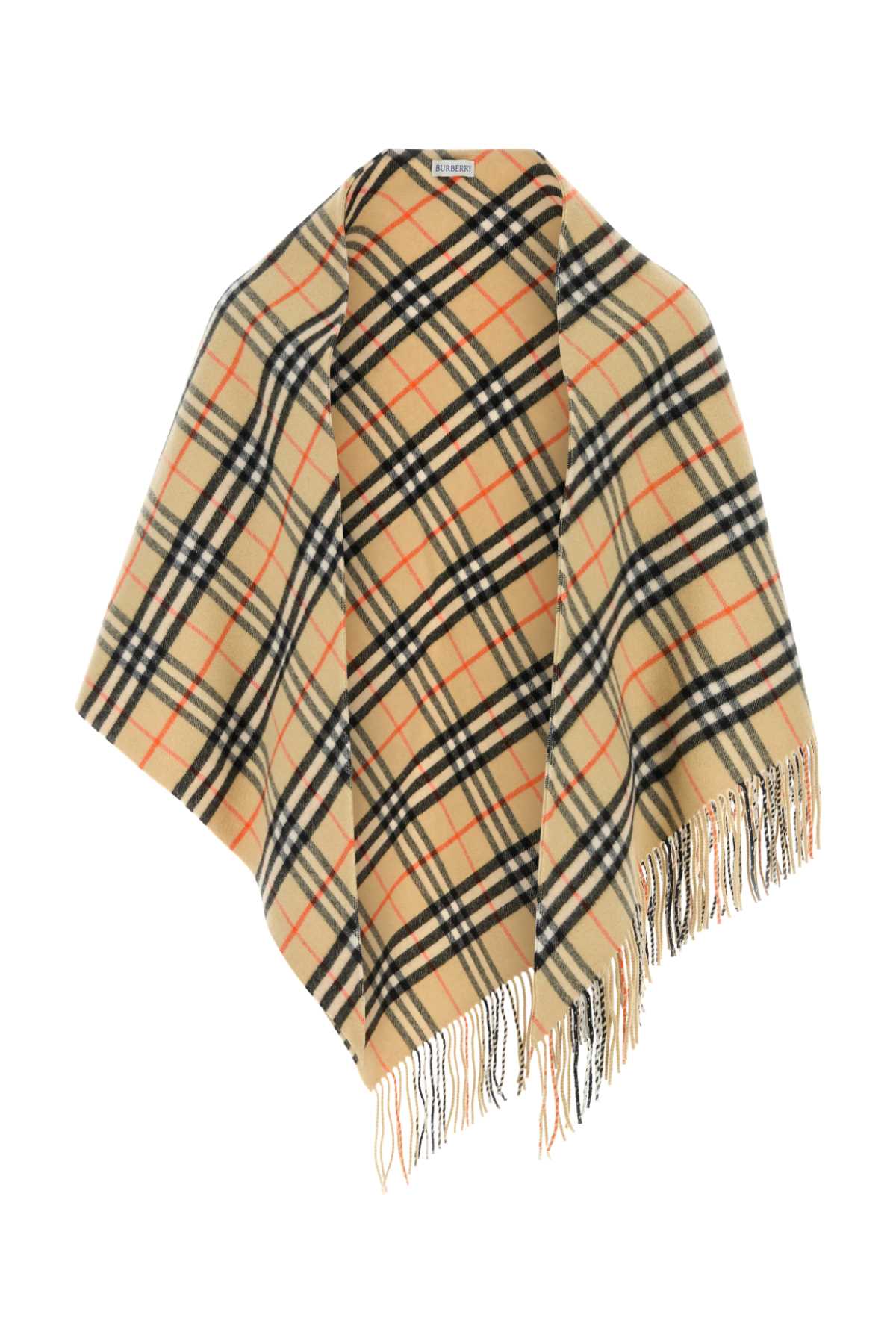 Burberry Bandana Shawl — Beige
