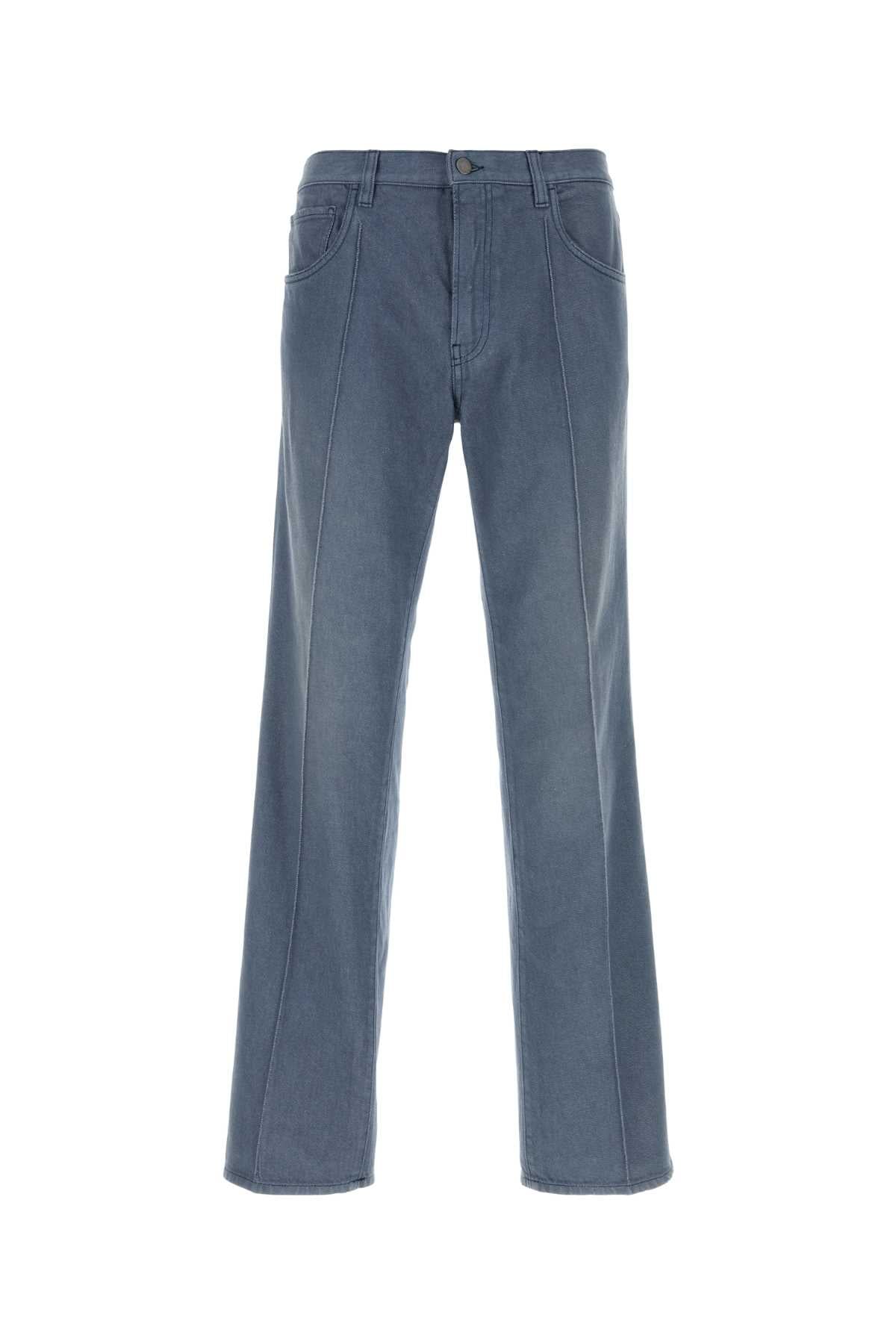 Prada Recycled-Blend Denim Jeans — Blue
