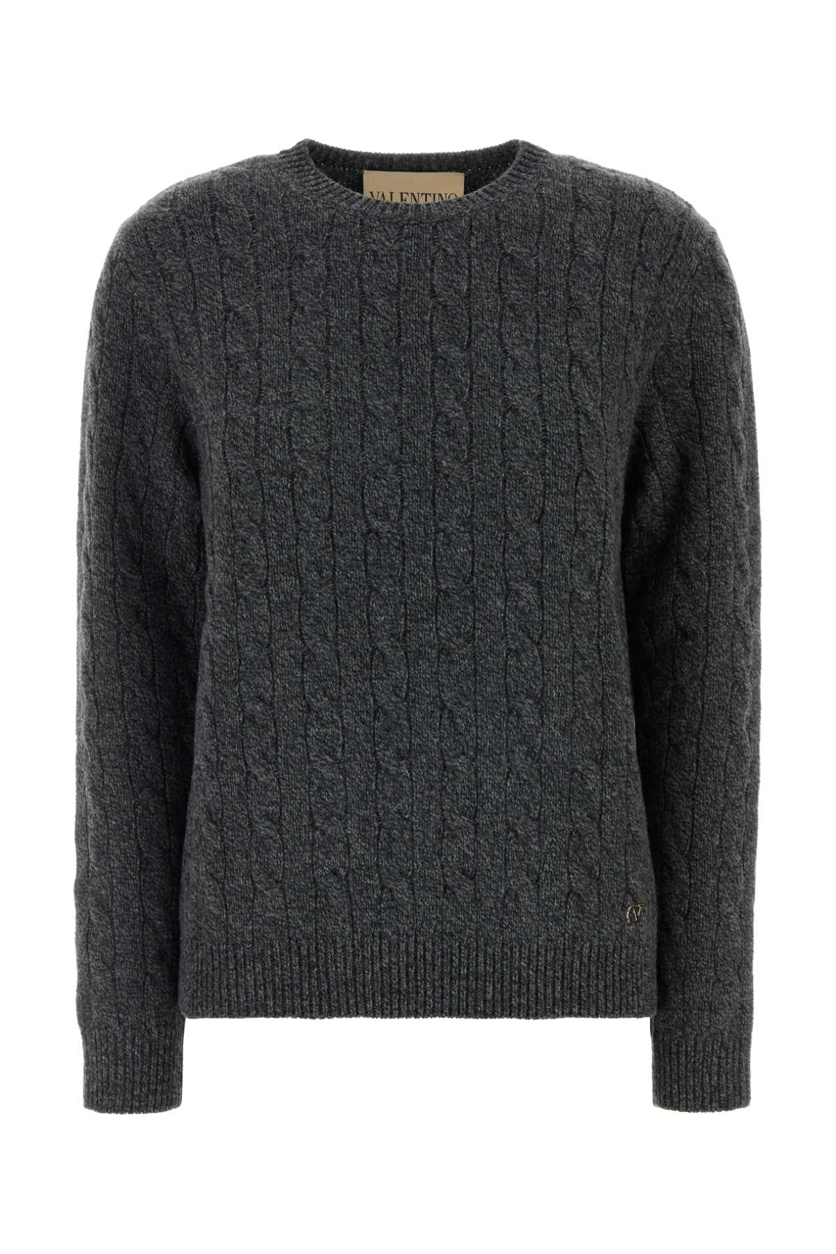Valentino Garavani Mossi Sweater — Gray