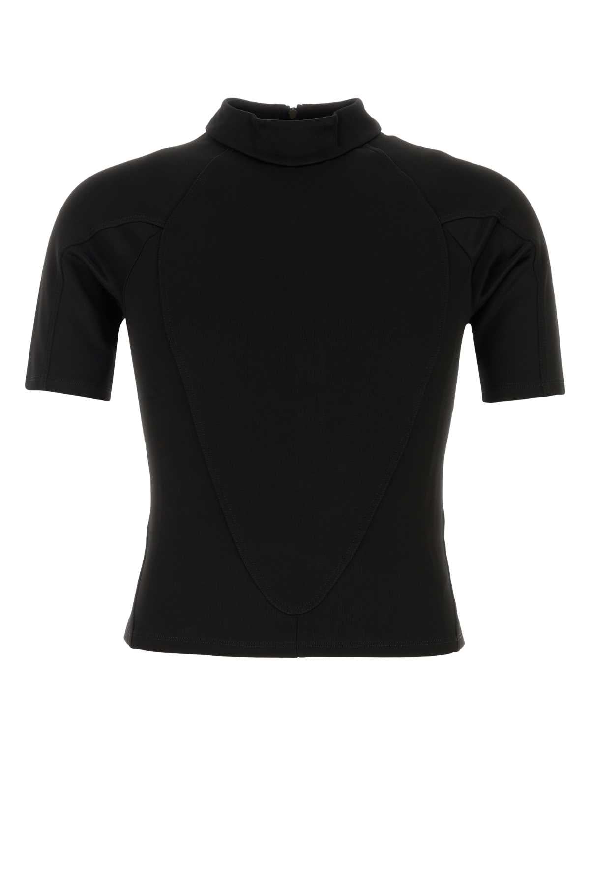 Gucci Tech Fabric Viscose Mix T-Shirt — Black
