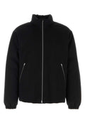 Jil Sander Wool-Shell Down-Padded Down Jacket — Black