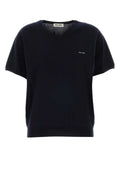 Miu Miu Virgin Wool Sweater — Navy