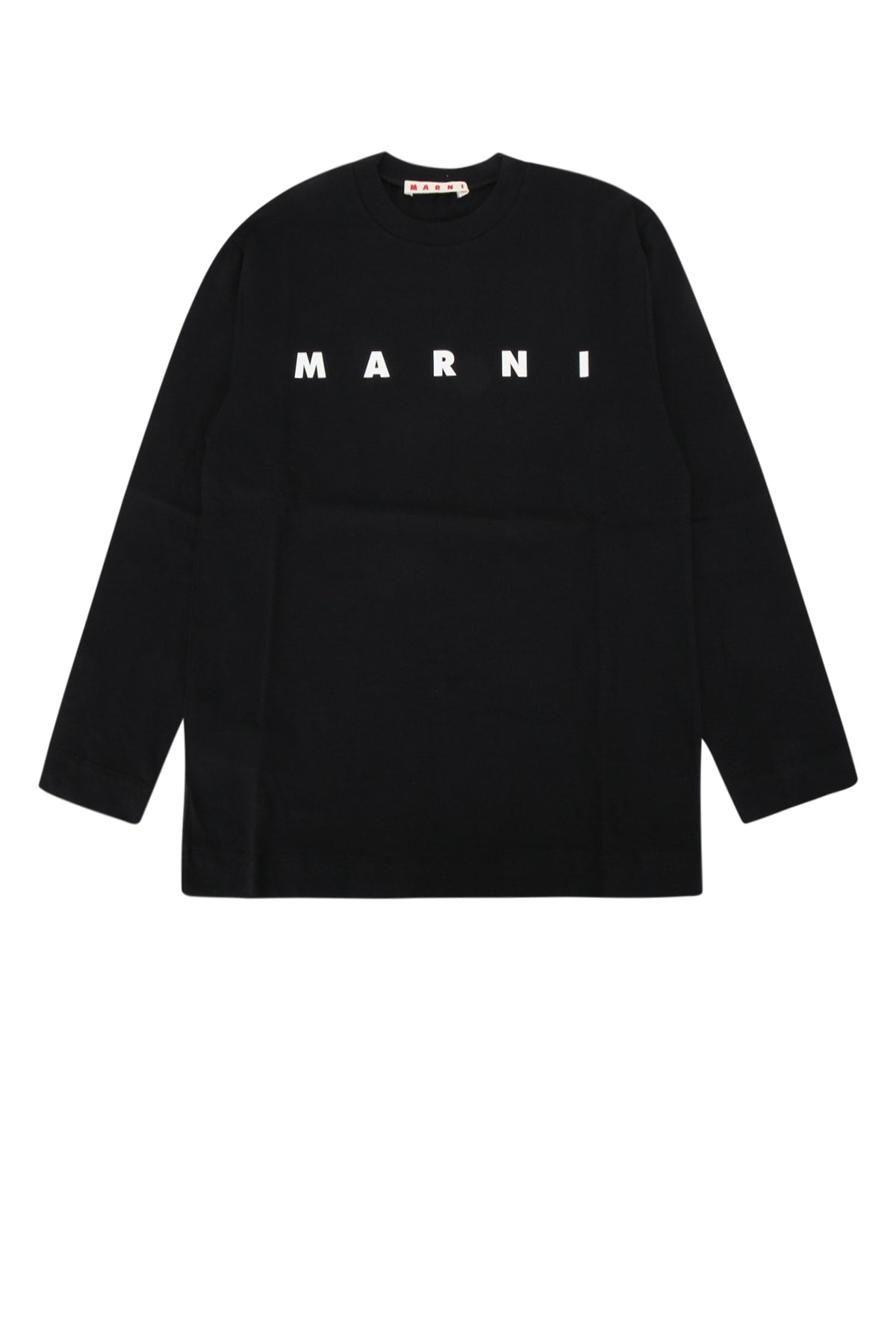 Marni Kids Logo-Print Cotton Sweatshirt — Black