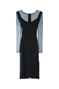Elisabetta Franchi Longuette Dress — Black