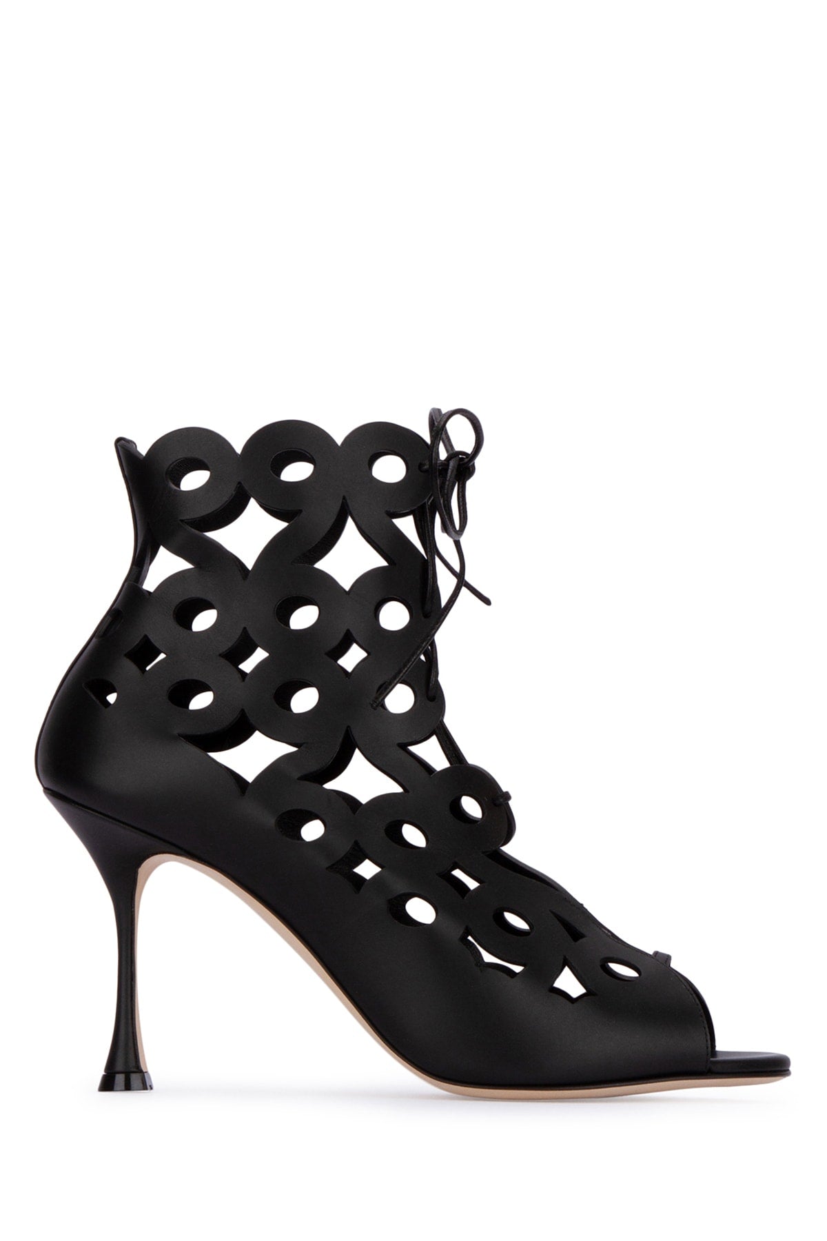 Manolo Blahnik Stivali Heel — Black