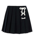 Prada Pleated Mini Skirt — Black
