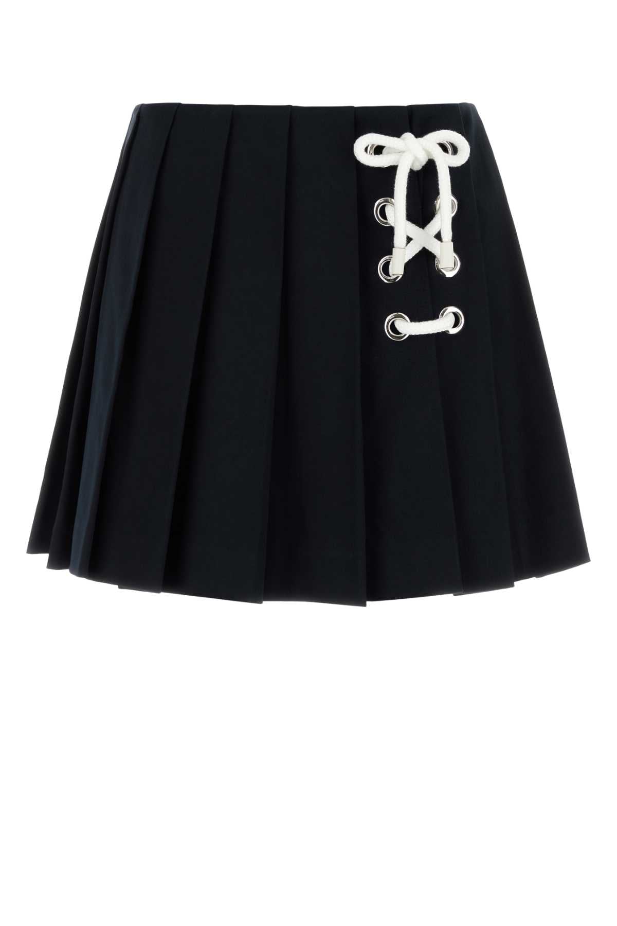 Prada Pleated Mini Skirt — Black