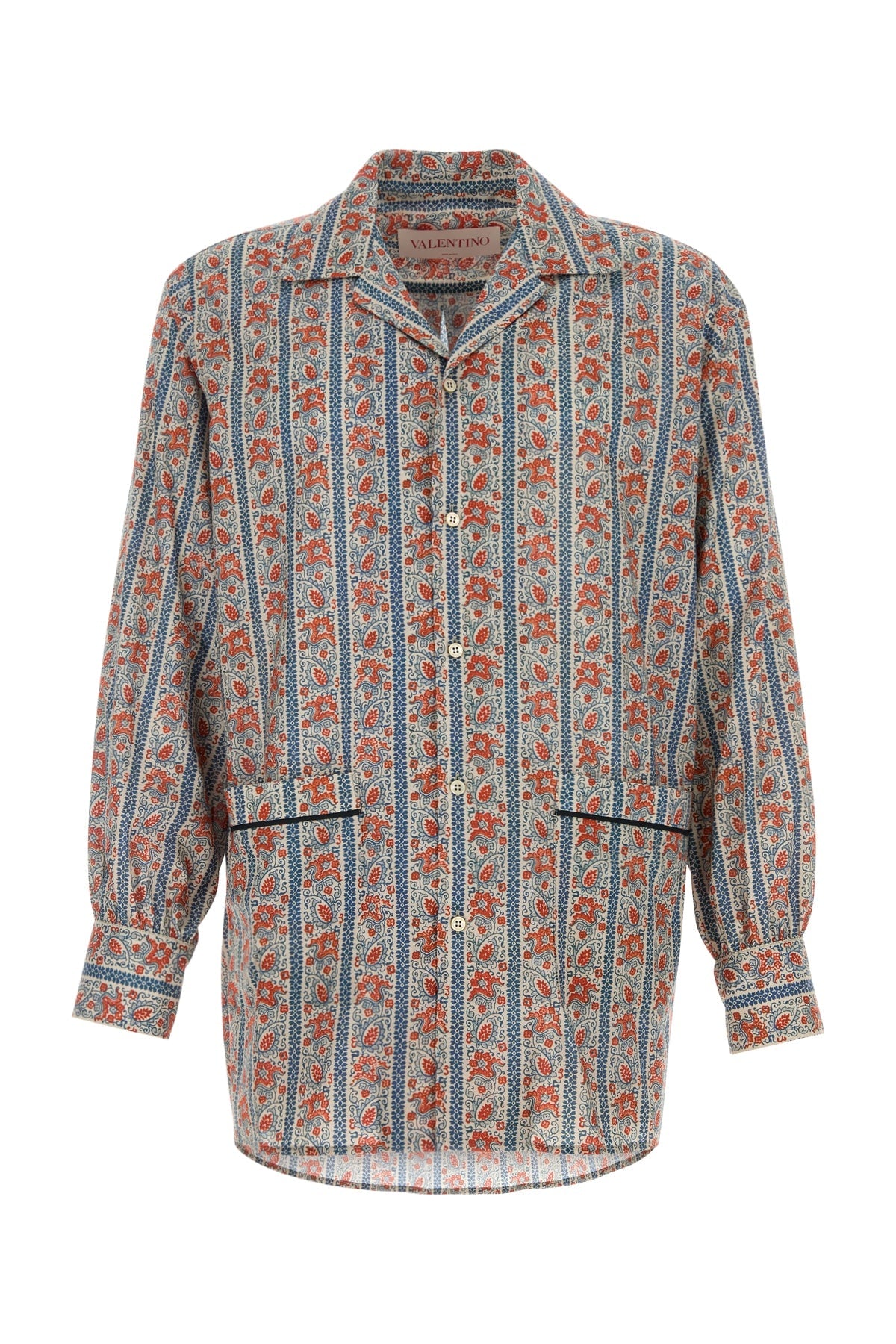 Valentino Garavani Paisley-Print Cotton Shirt — Multicolor