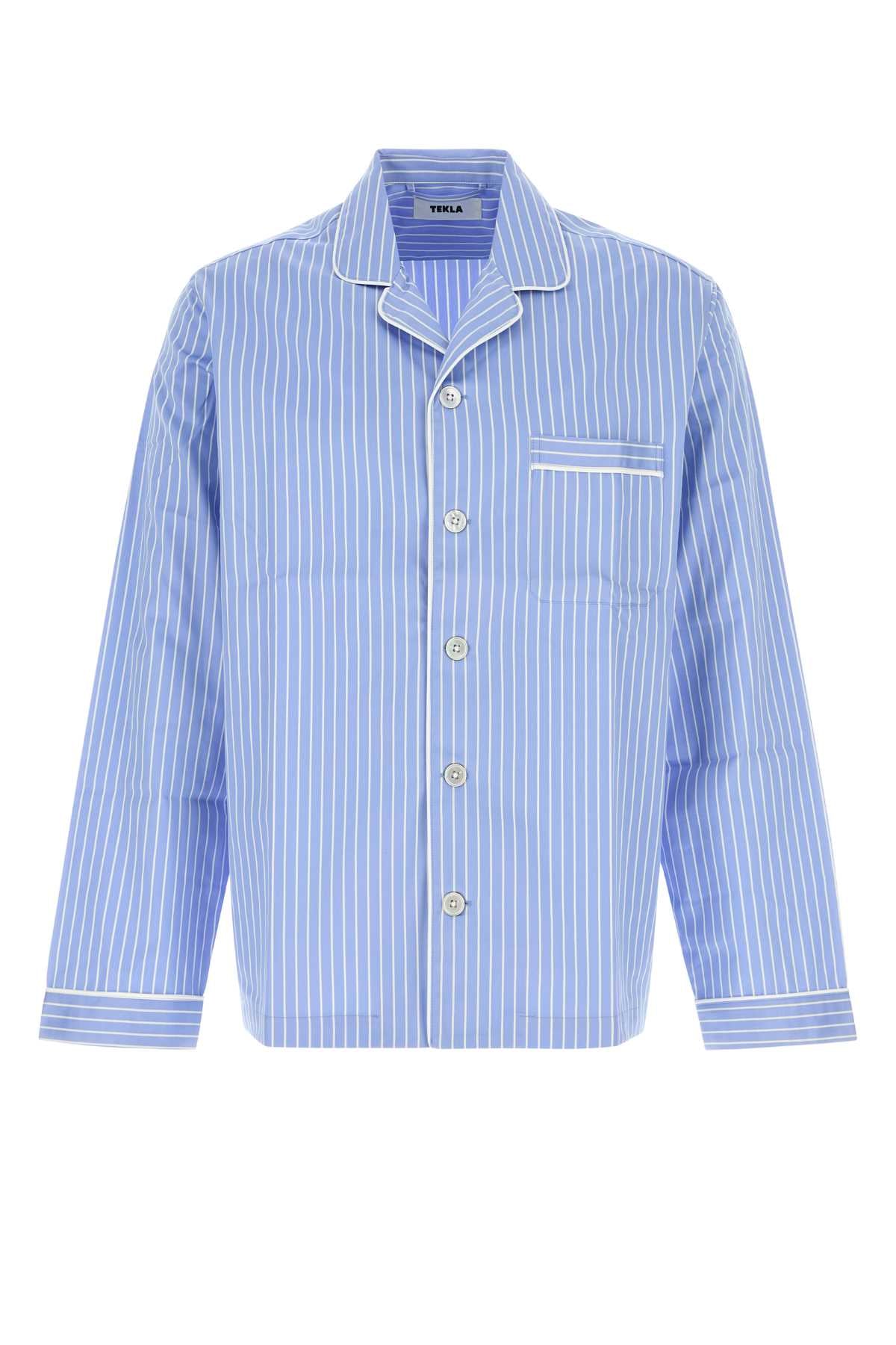 Tekla Pyjamas Shirt — Blue