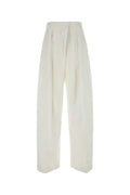 Jil Sander Cotton Blend Trousers — Beige