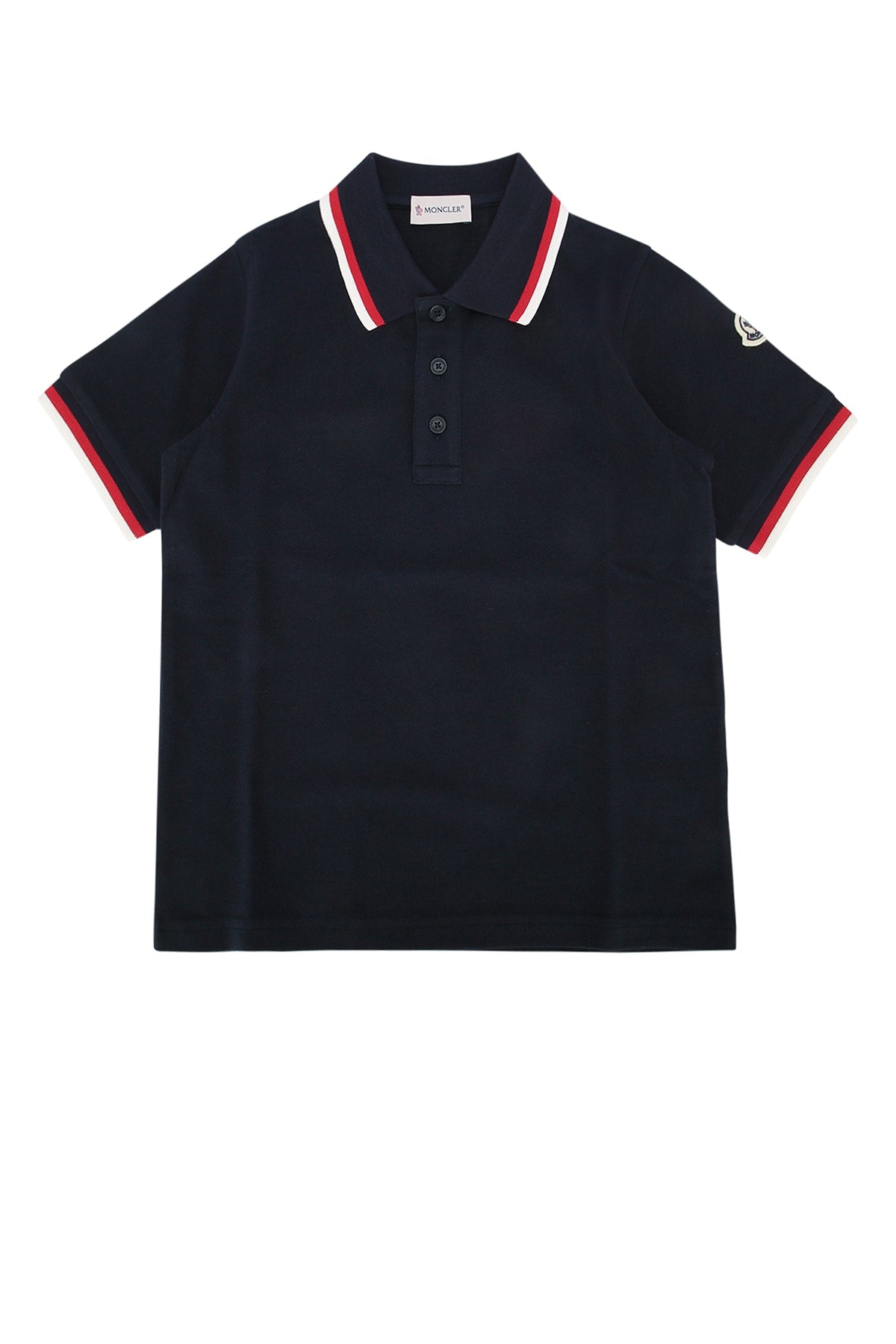 Moncler Jr Polo Polo — Navy