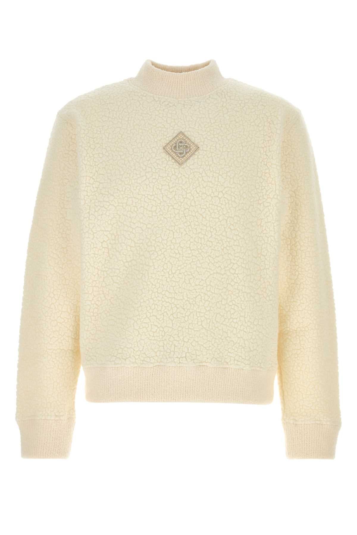 Casablanca Cashmere Sweatshirt — Beige