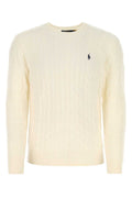 Polo Ralph Lauren Cable-Knit Wool Blend Sweater — Beige