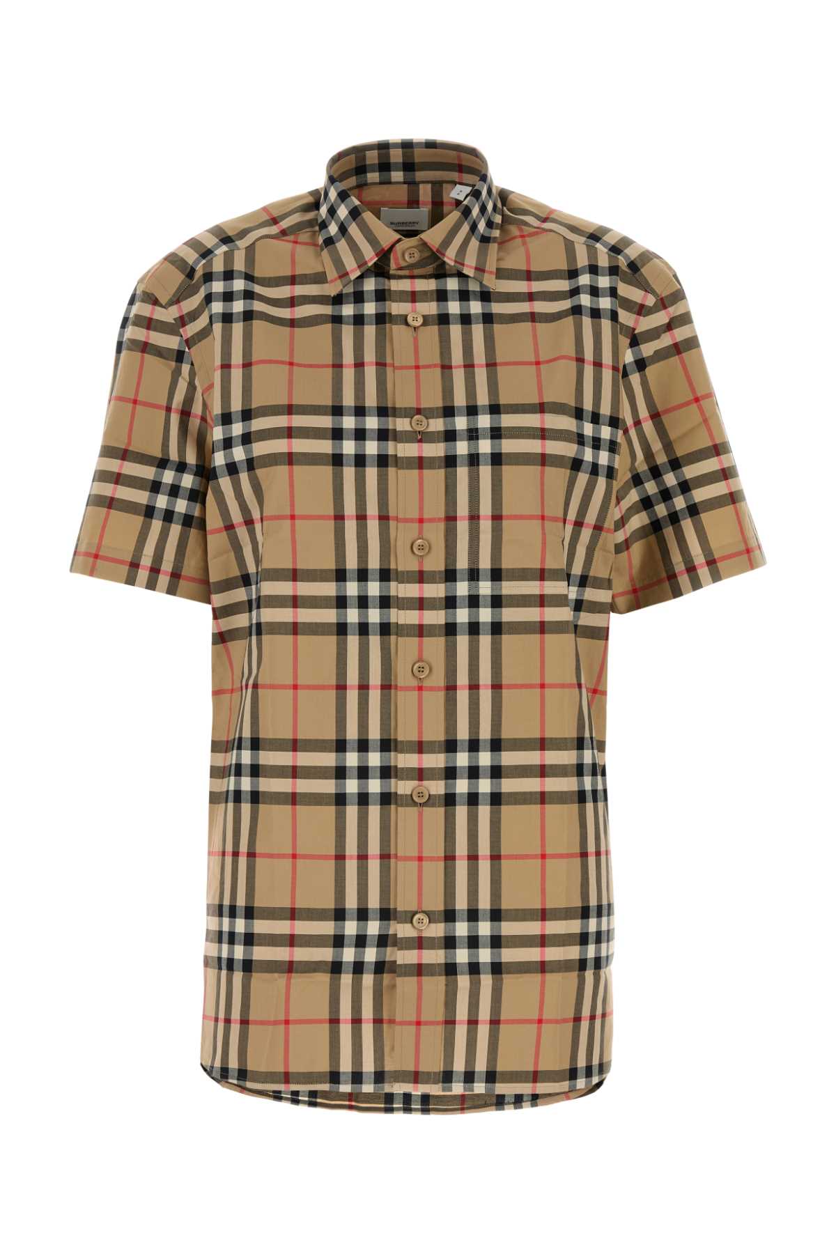 Burberry Vintage Check Poplin Shirt — Beige