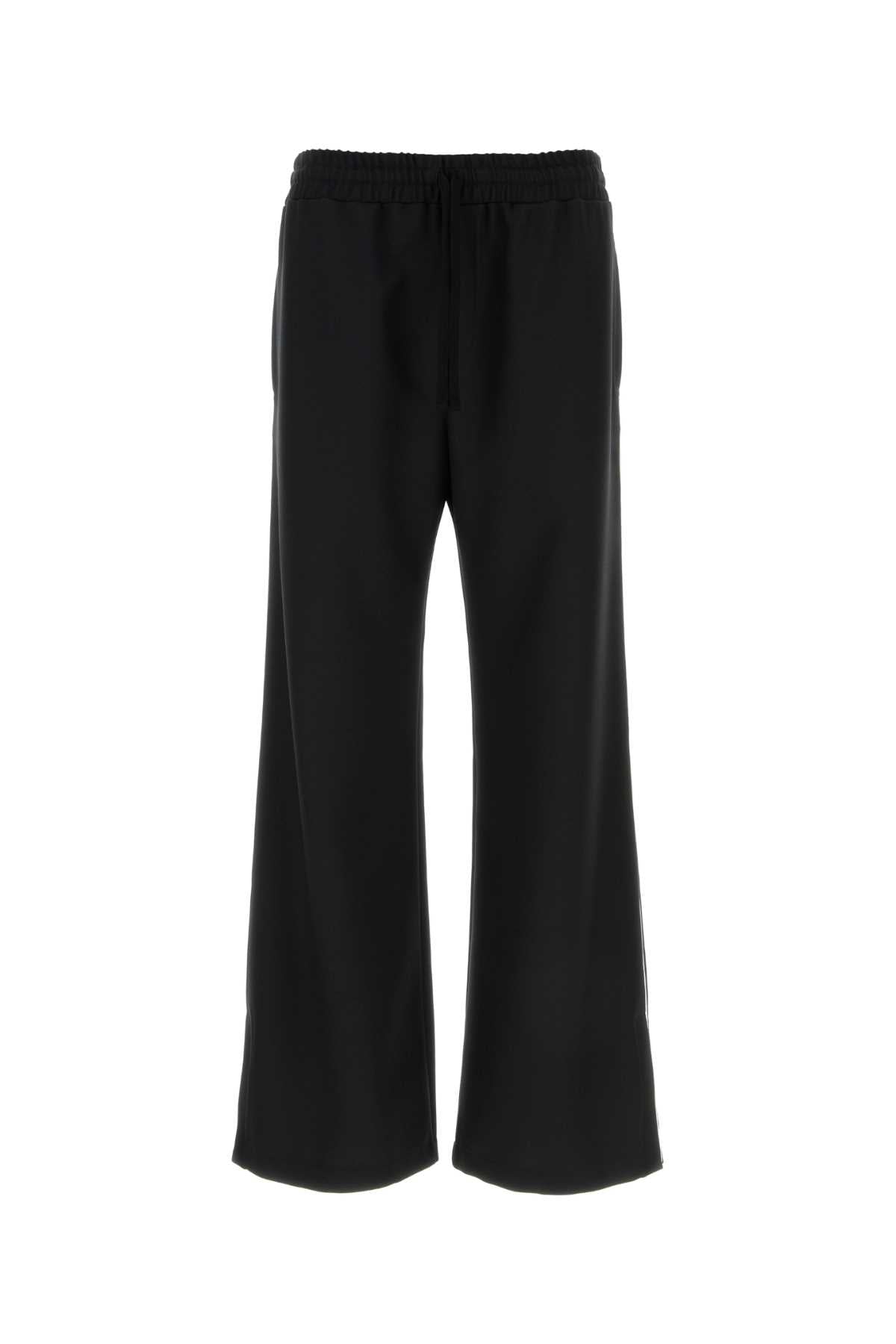 Valentino Garavani Polyester Jersey Joggers — Black