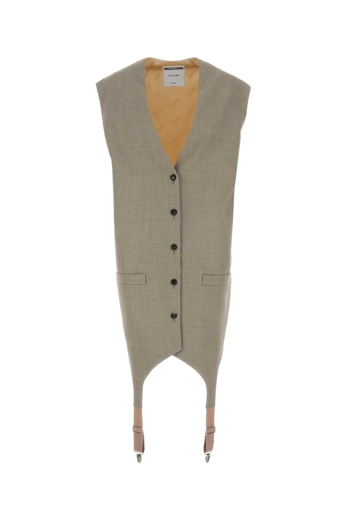 Moschino Lana Vest — Beige