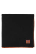 Marcelo Burlon Wool with Contrast Stitching Blanket — Black
