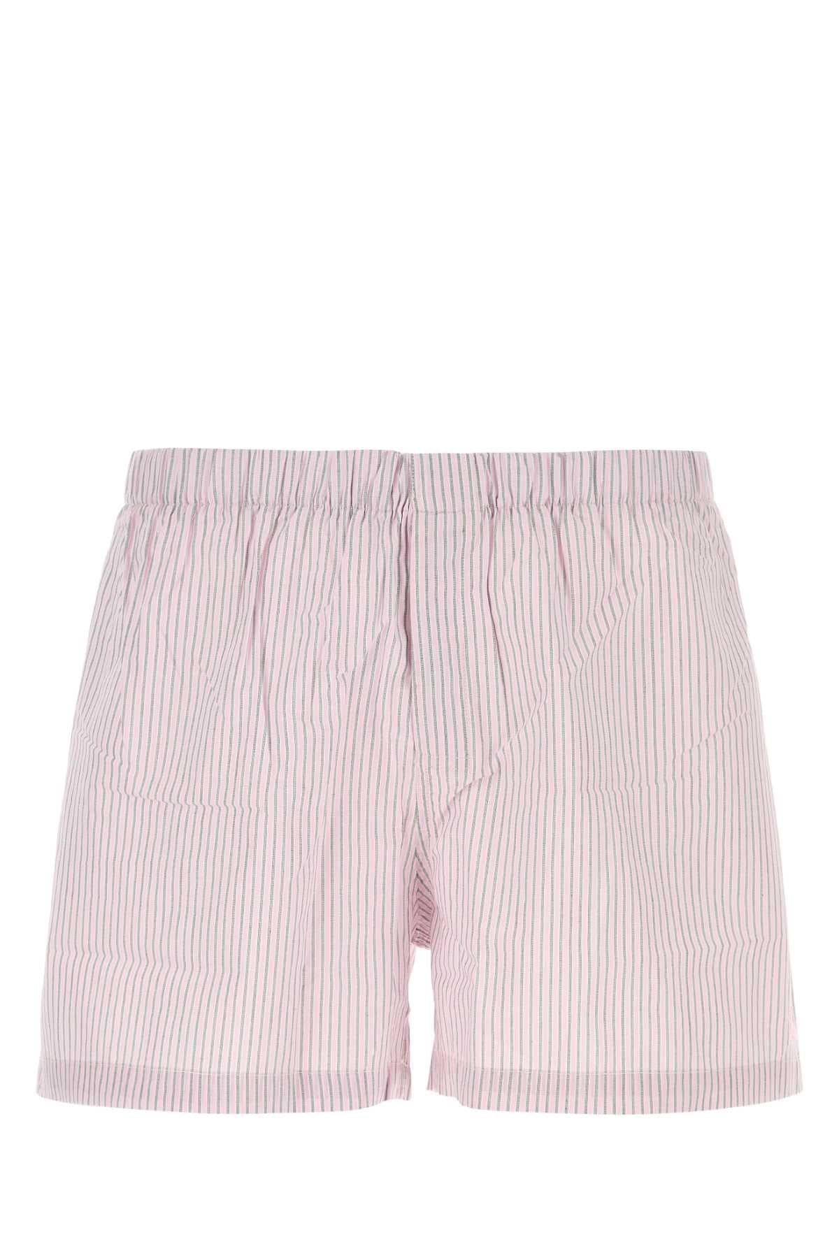 Gimaguas Ribbed Cotton Shorts — Pink