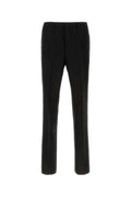 Fendi Linen Trousers — Black