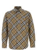 Burberry Check Cotton Oxford Shirt — Beige