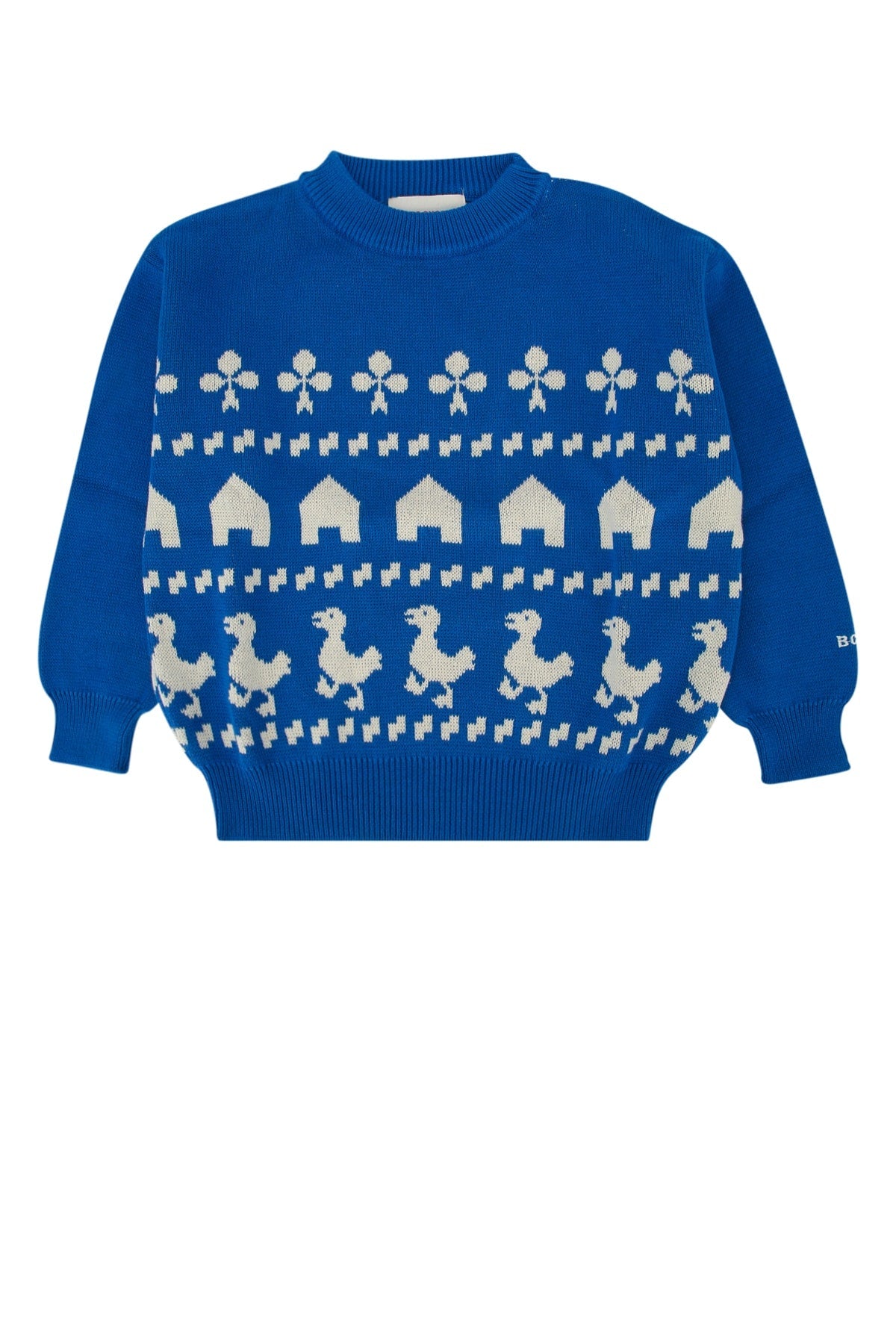 Bobo Choses Jacquard Sweatshirt — Blue