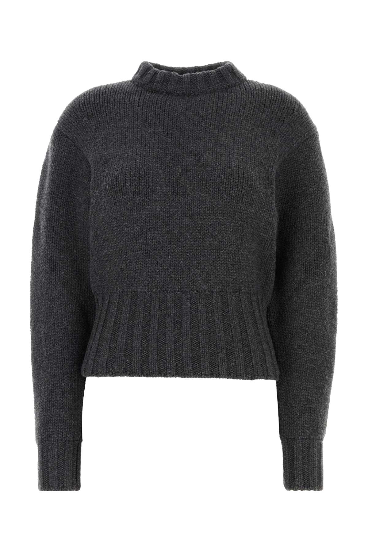 Alexander McQueen Crewnk Sweater — Gray