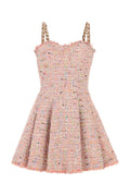 Balmain Spaghetti Mini Dress — Pink