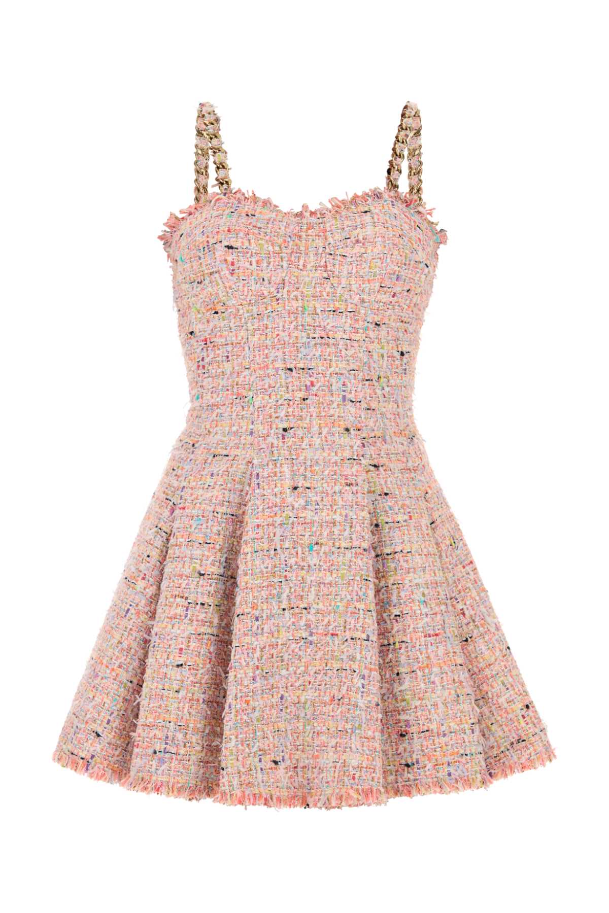 Balmain Spaghetti Mini Dress — Pink