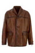 Prada Pelle Jacket — Brown
