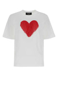 Dsquared2 Embroidered Heart T-Shirt — White
