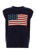 Polo Ralph Lauren American Flag Knit Vest — Navy