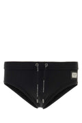 Dolce & Gabbana Stretch Nylon Swimming Brief — Black